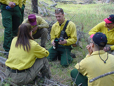 Lonnie Newton and students